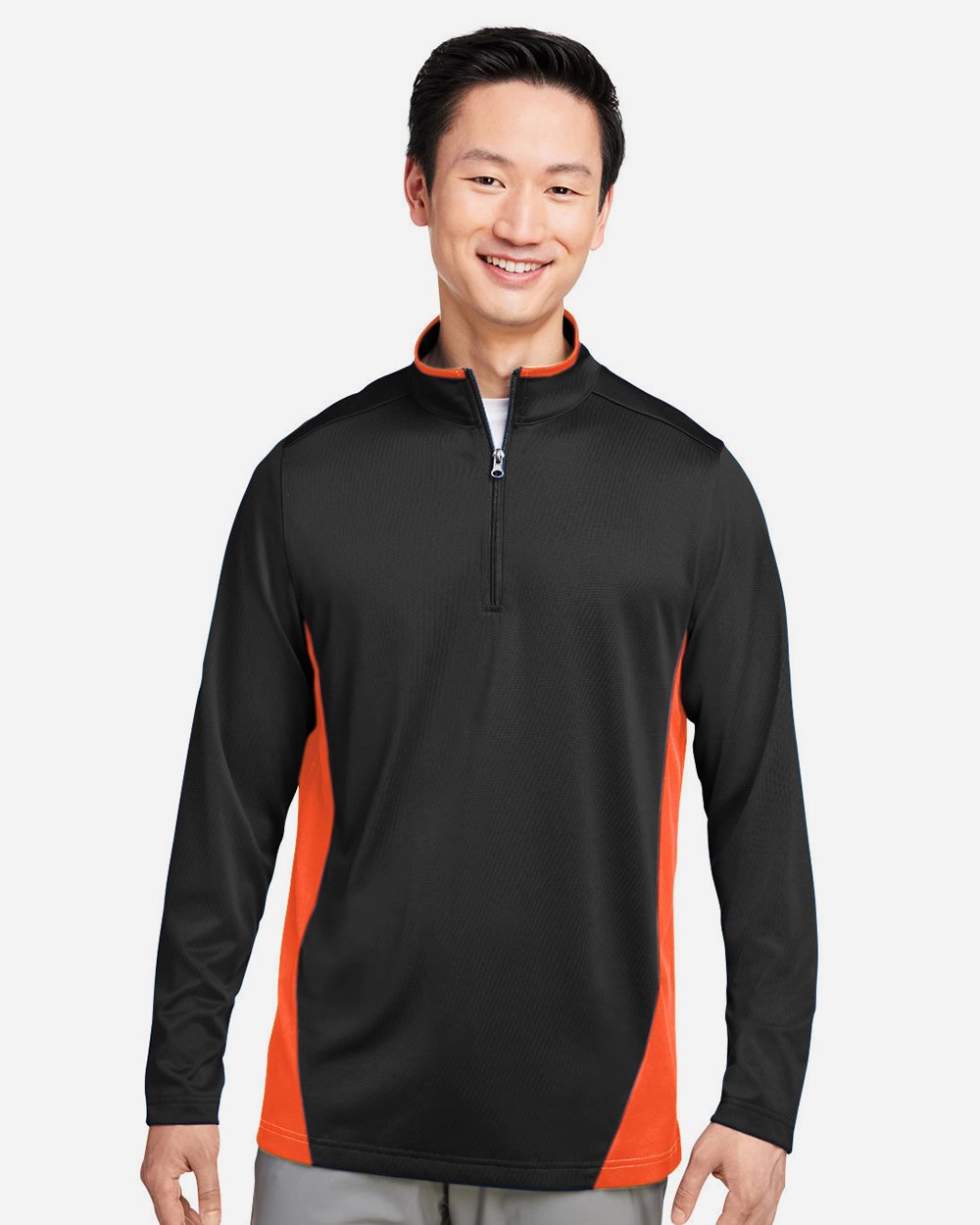 Harriton - Sudadera con cremallera de un cuarto y protección contra enganches Flash Snag Plus IL para hombre - M786