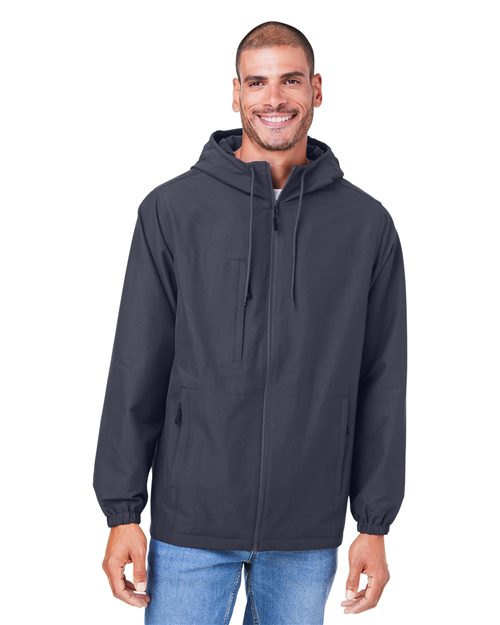 Harriton - Unisex Flex Twill Hooded Jacket - M73
