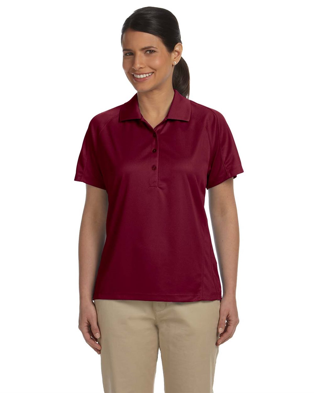 Harriton - Polo con inserción de malla Polytech para mujer - M374W
