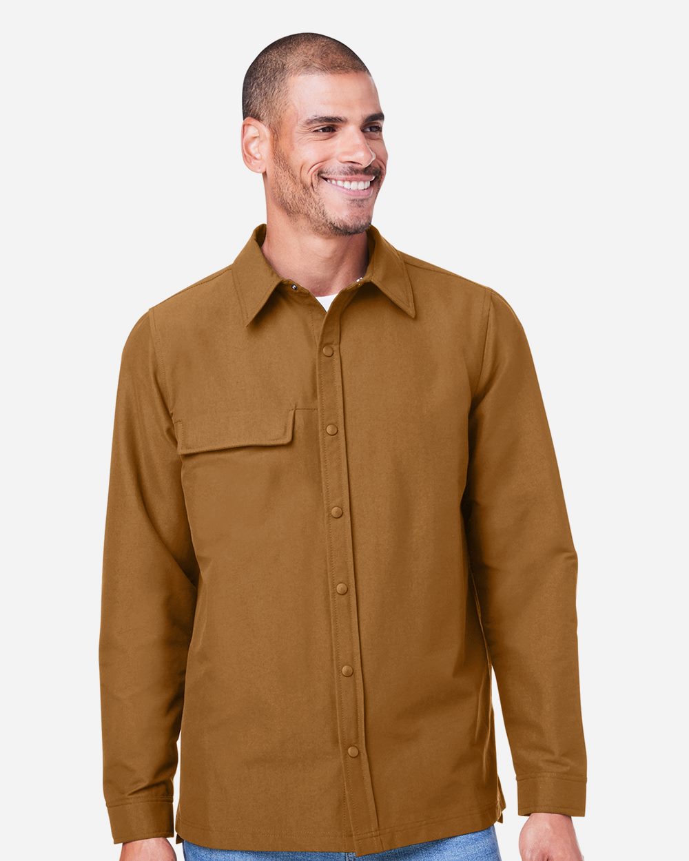Harriton - Unisex Flex Twill Overshirt Jacket - M72