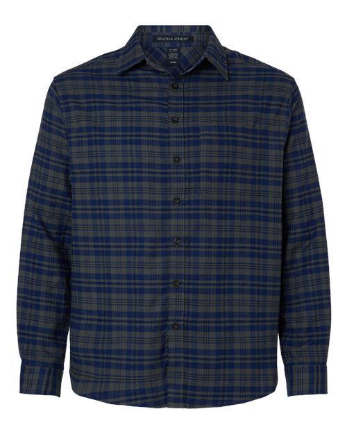 Devon & Jones - Men's Concord Yarn-Dye Flannel Shirt - DG508
