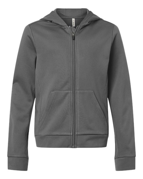 Team 365 - Youth Squad Tech Fleece Hooded Full-Zip - TT402Y