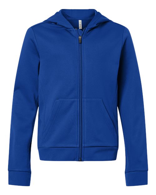 Team 365 - Youth Squad Tech Fleece Hooded Full-Zip - TT402Y