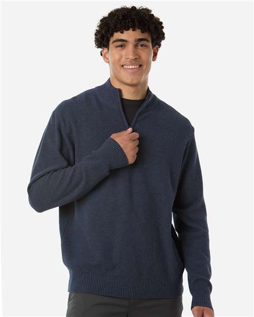 Devon & Jones - Men's Hartland Textured Quarter Zip Sweater - DG450