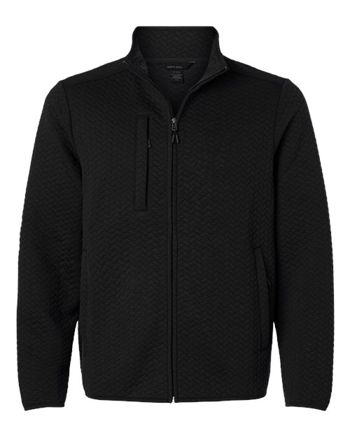 North End - Men's Aspen Herringbone Fleece Full-Zip - NE425