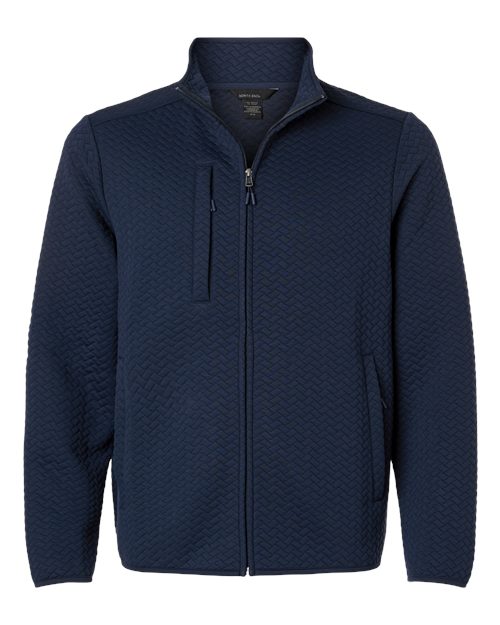 North End - Men's Aspen Herringbone Fleece Full-Zip - NE425