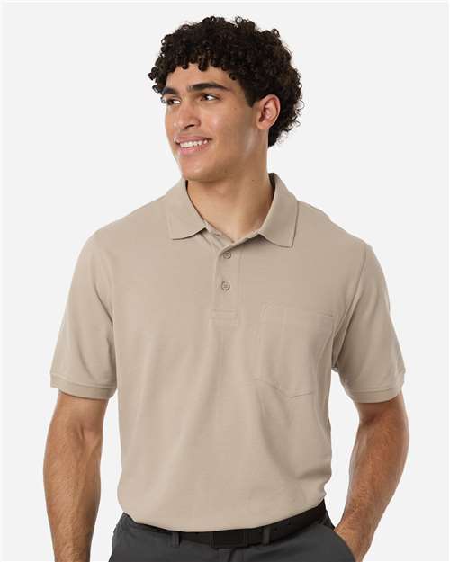 Harriton - Polo de algodón con bolsillo protector Valiant para hombre - M205P