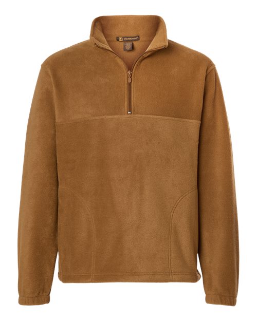 Harriton - Jersey polar con cremallera de un cuarto para hombre - M980
