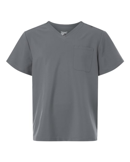 Hanes - Men's V-Neck 1 Pocket Scrub Top - HMB000