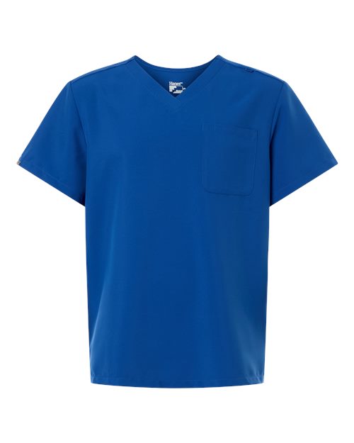 Hanes - Men's V-Neck 1 Pocket Scrub Top - HMB000