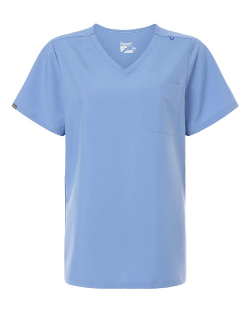 Hanes - Women's V-Neck 1 Pocket Scrub Top - HSB000