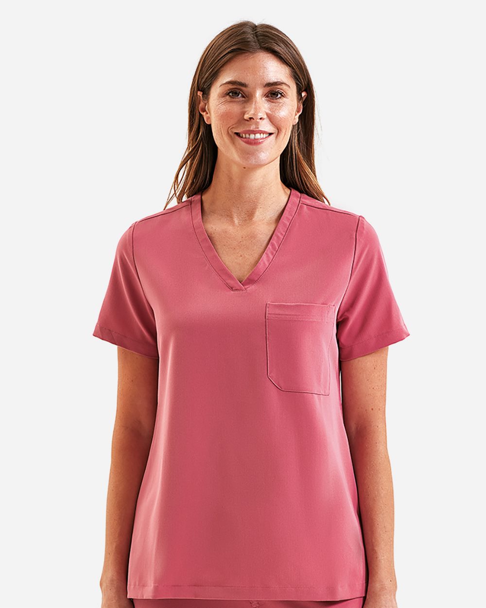 Onna - Blusa médica elástica con cuello en V para mujer - NN300