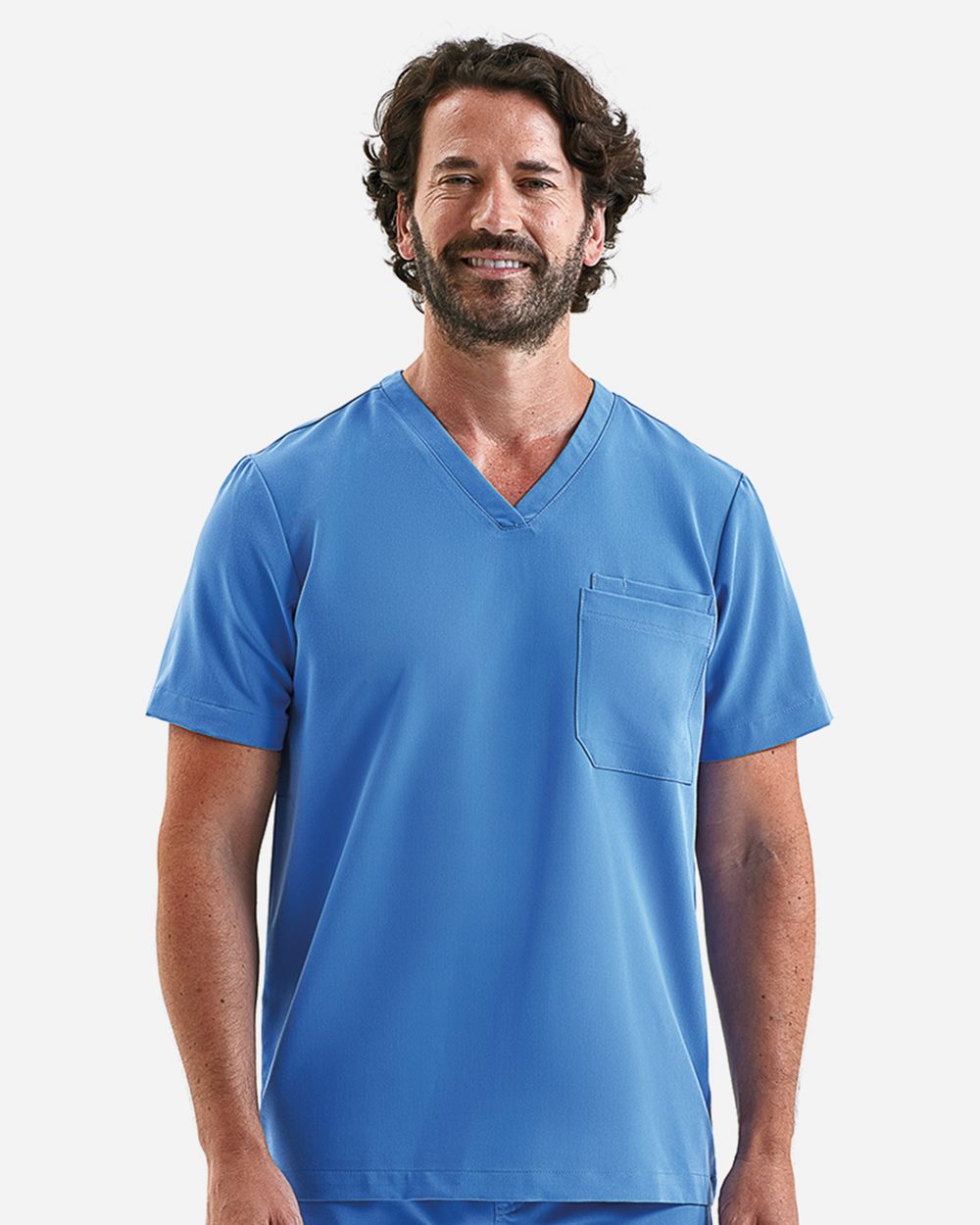 Onna - Camiseta médica elástica con cuello en V para hombre - NN200