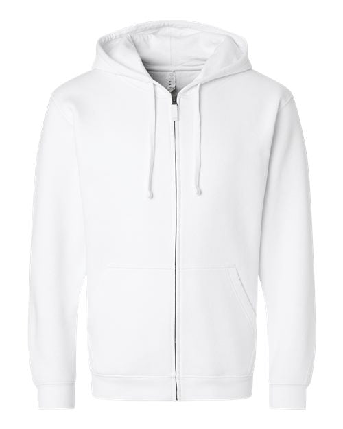 LAT - Sudadera unisex con capucha y cremallera completa de polar - 6927