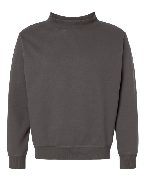 LAT - Unisex Mock Neck Fleece Sweatshirt - 6928