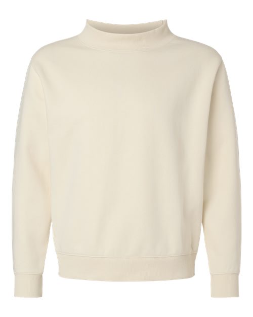 LAT - Unisex Mock Neck Fleece Sweatshirt - 6928