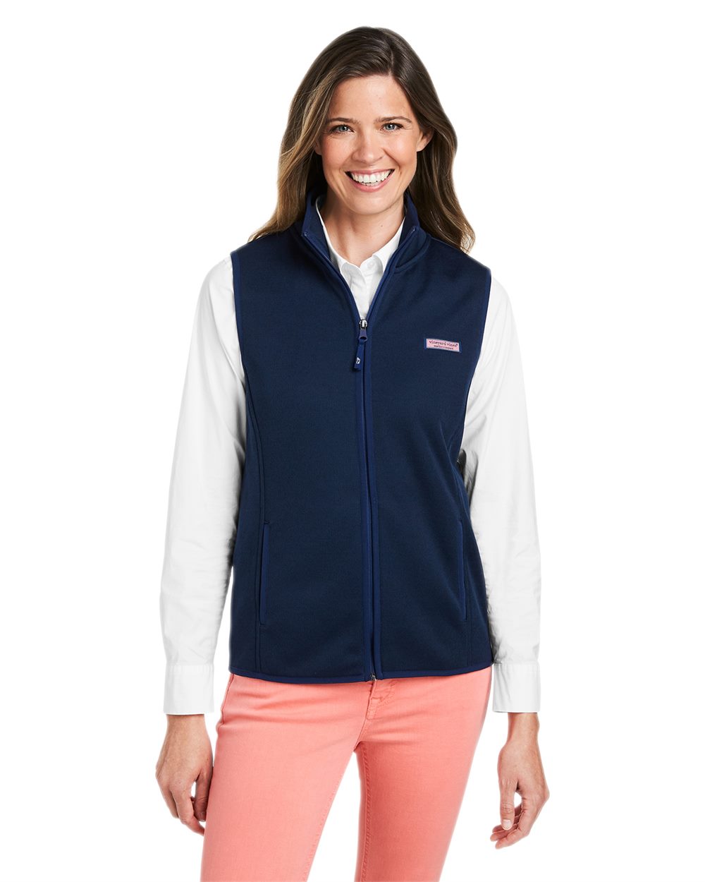 vineyard vines - Women's Mountain Sweater Fleece Vest - O001411