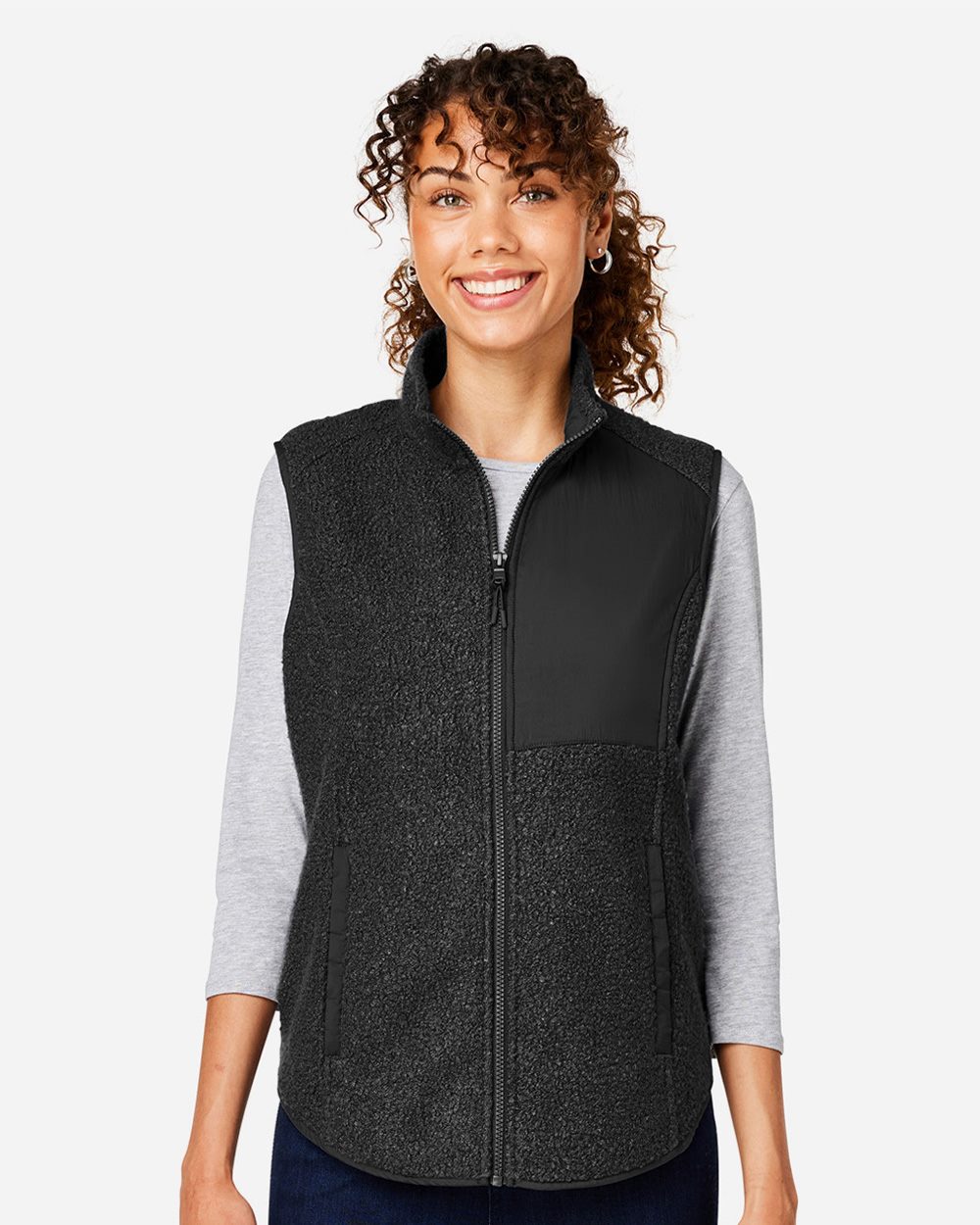 North End - Women's Aura Sweater Fleece Vest - NE714W