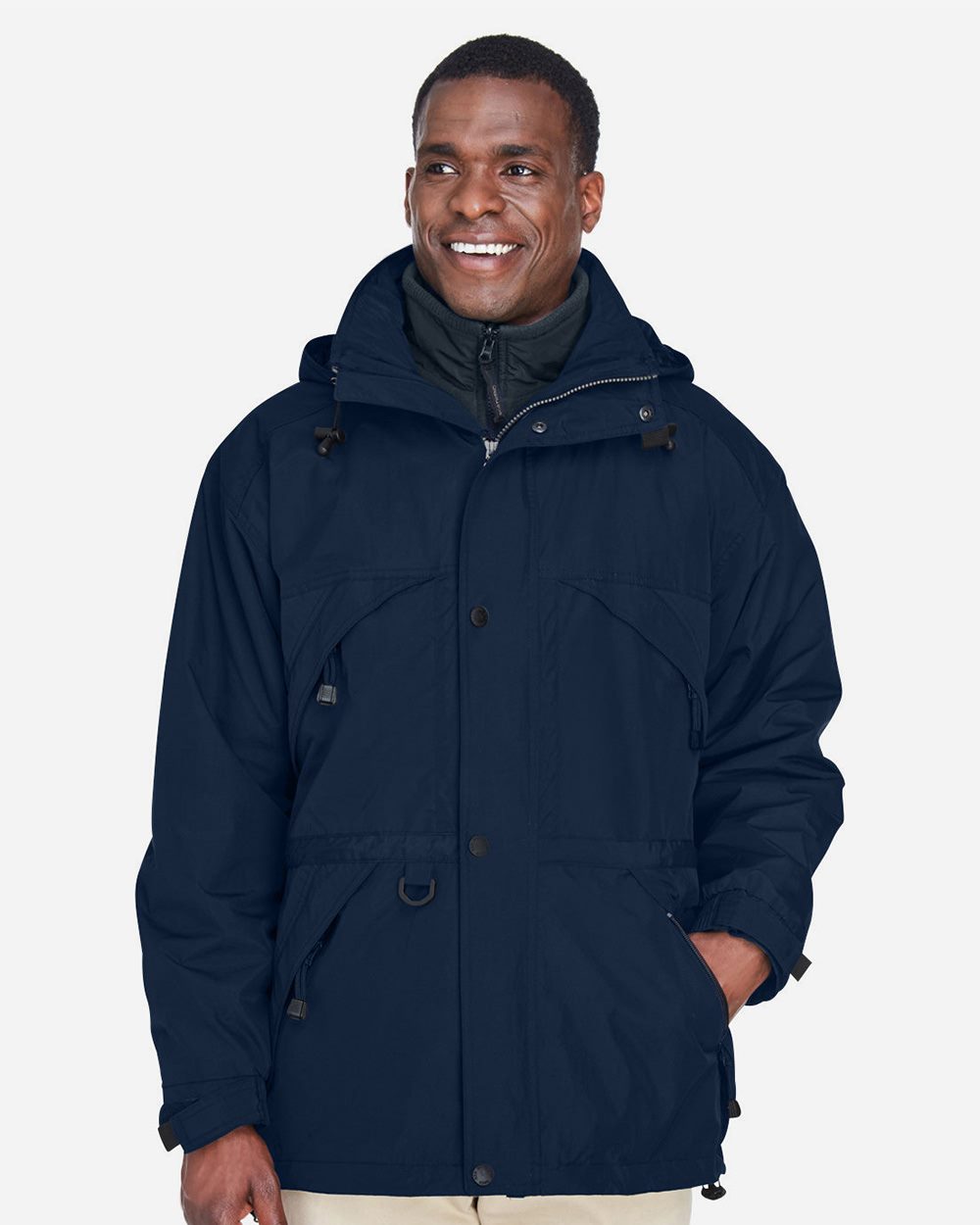 North End - Parka 3 en 1 para hombre con ribete de dobby - 88007