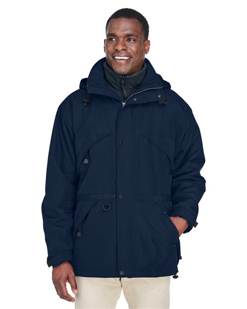 North End - Men's 3-in-1 Parka with Dobby Trim - 88007