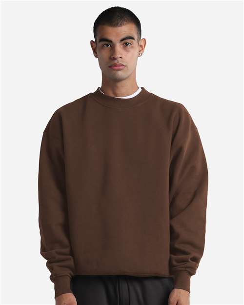 Shaka Wear - Sudadera de cuello redondo unisex Max Heavy Fleece teñida en prenda - SHGMC