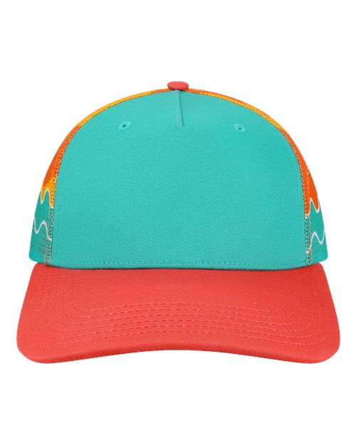LOCALE - Plain Front Five-Panel Trucker Cap - 5PTKRS