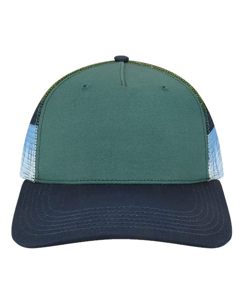 LOCALE - Plain Front Five-Panel Trucker Cap - 5PTKRS
