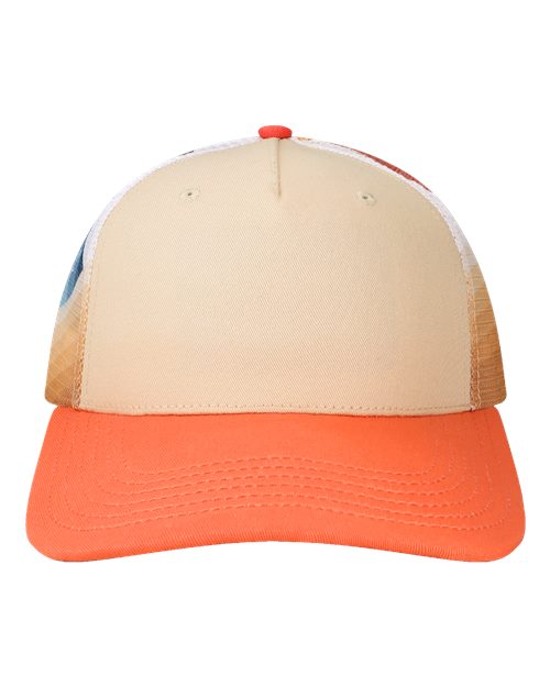 LOCALE - Plain Front Five-Panel Trucker Cap - 5PTKRS