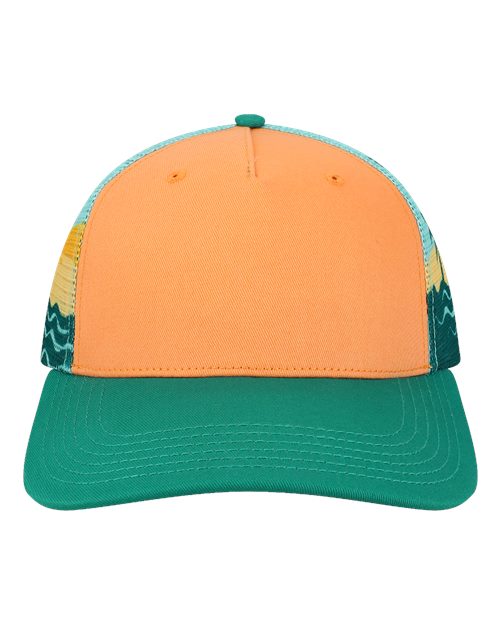 LOCALE - Plain Front Five-Panel Trucker Cap - 5PTKRS