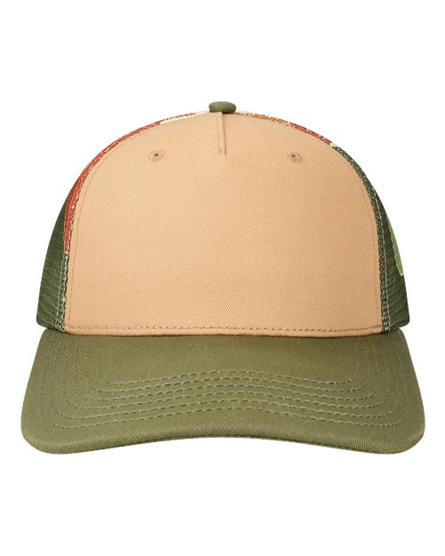 LOCALE - Plain Front Five-Panel Trucker Cap - 5PTKRS