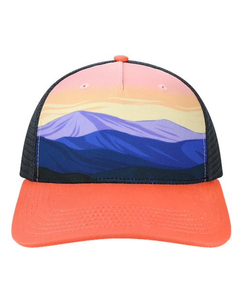 LOCALE - Printed Five-Panel Trucker Cap - 5PTKR
