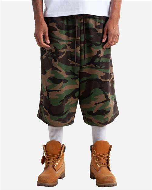 Shaka Wear - Pantalones Cortos Anchos de Felpa Unisex - SHLFBS
