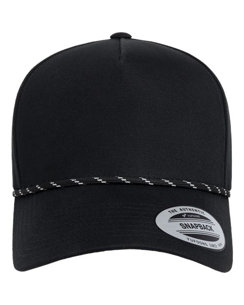 YP Classics - Retro Cotton Blend Five-Panel Rope Cap - 5079BD