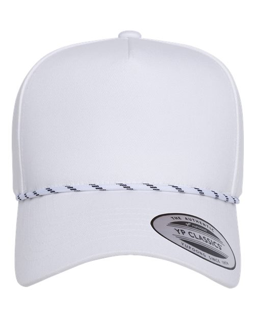 YP Classics - Retro Cotton Blend Five-Panel Rope Cap - 5079BD