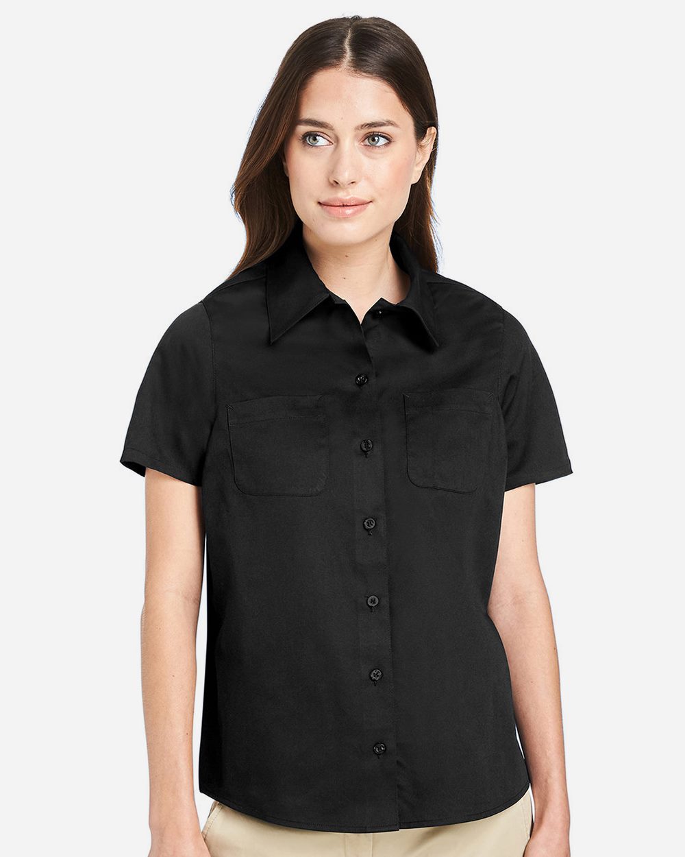 Harriton - Camisa de vestir de manga corta Advantage IL para mujer - M585W