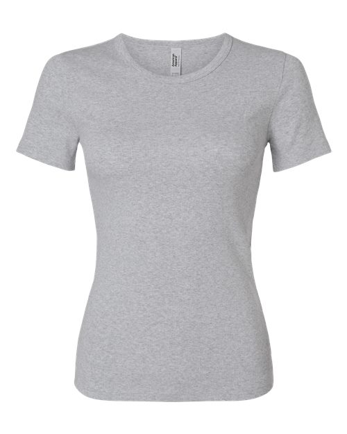 American Apparel - Women's Baby Rib Fitted Tee - BR2102