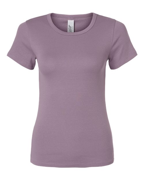 American Apparel - Women's Baby Rib Fitted Tee - BR2102