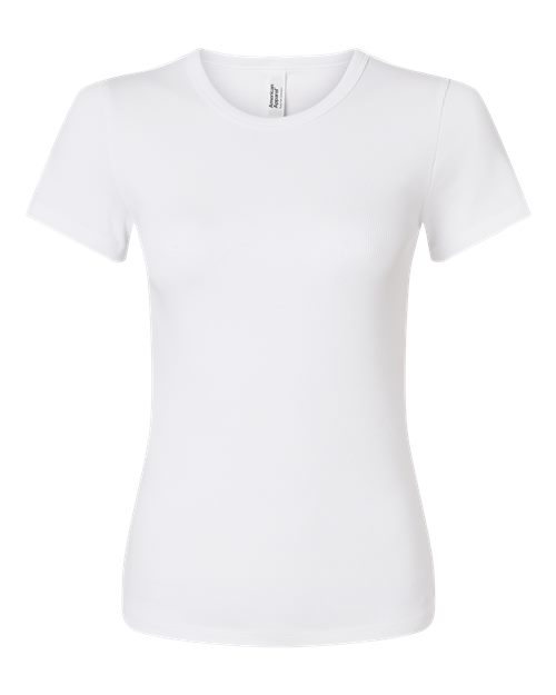 American Apparel - Women's Baby Rib Fitted Tee - BR2102