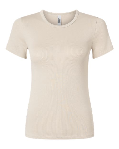 American Apparel - Women's Baby Rib Fitted Tee - BR2102