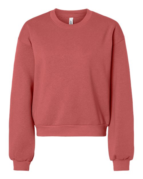 American Apparel - Sudadera de cuello redondo de polar ReFlex para mujer - RF494