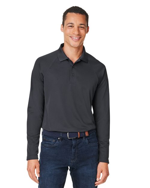 Harriton - Men's Charge Snag and Soil Protect Long Sleeve Polo - M208L