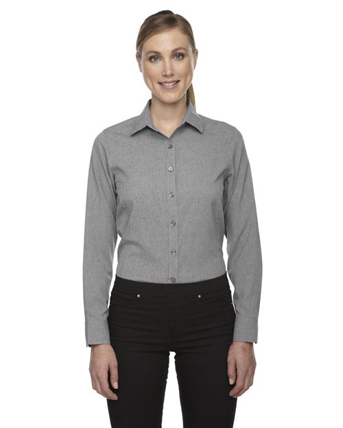 North End - Camiseta deportiva jaspeada para mujer - 78802