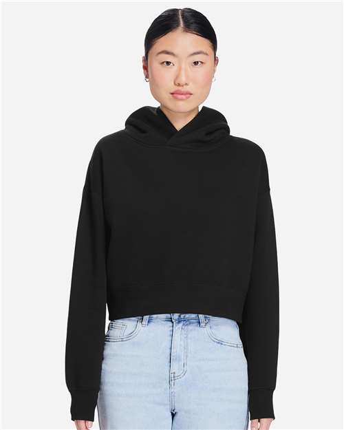 Lane Seven - Women's Relaxed Cropped Hoodie Sweatshirt - LS88001