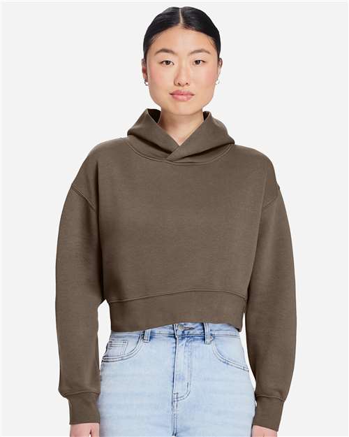Lane Seven - Women's Relaxed Cropped Hoodie Sweatshirt - LS88001