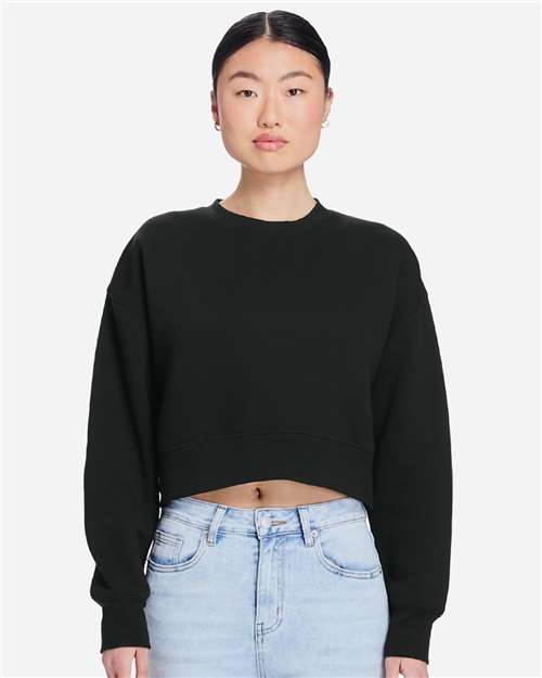 Lane Seven - Women's Relaxed Cropped Crewneck Sweatshirt - LS88004