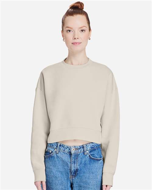 Lane Seven - Women's Relaxed Cropped Crewneck Sweatshirt - LS88004