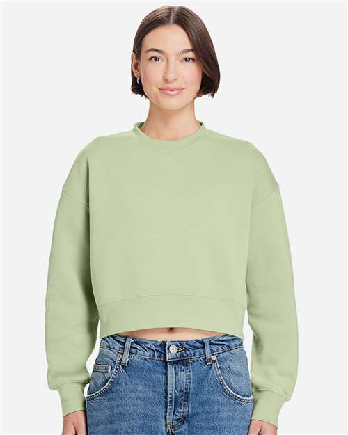 Lane Seven - Women's Relaxed Cropped Crewneck Sweatshirt - LS88004