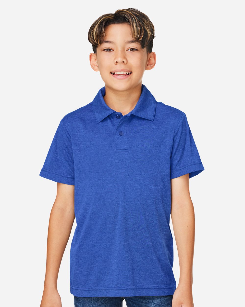 Team 365 - Youth Zone Sonic Heather Performance Polo - TT51HY