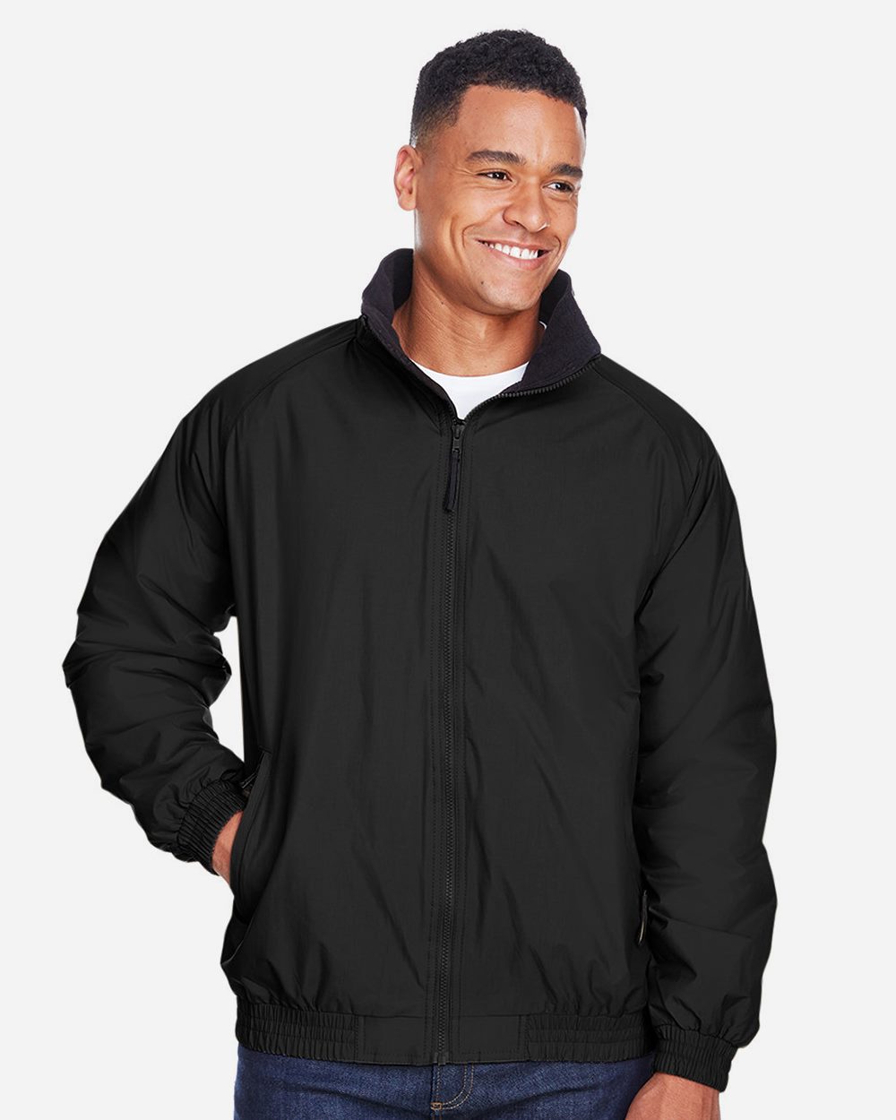 Harriton - Chaqueta unisex de nailon con forro polar - M740