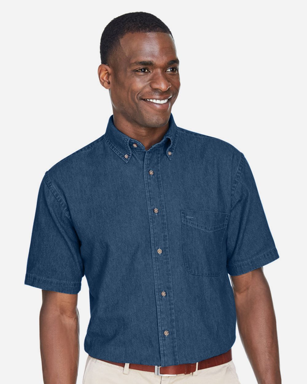 Harriton - Camisa vaquera para hombre - M550S